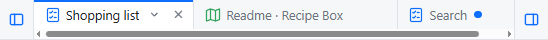 The tab strip, one tab with unsaved changes.